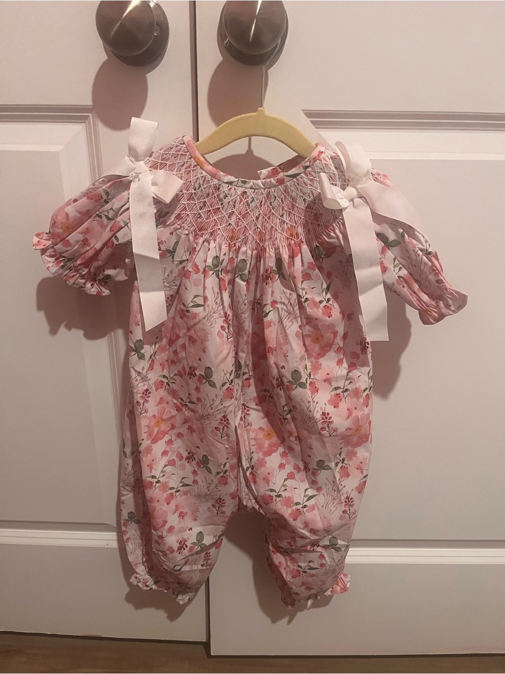 Smocked 12M jumpsuit